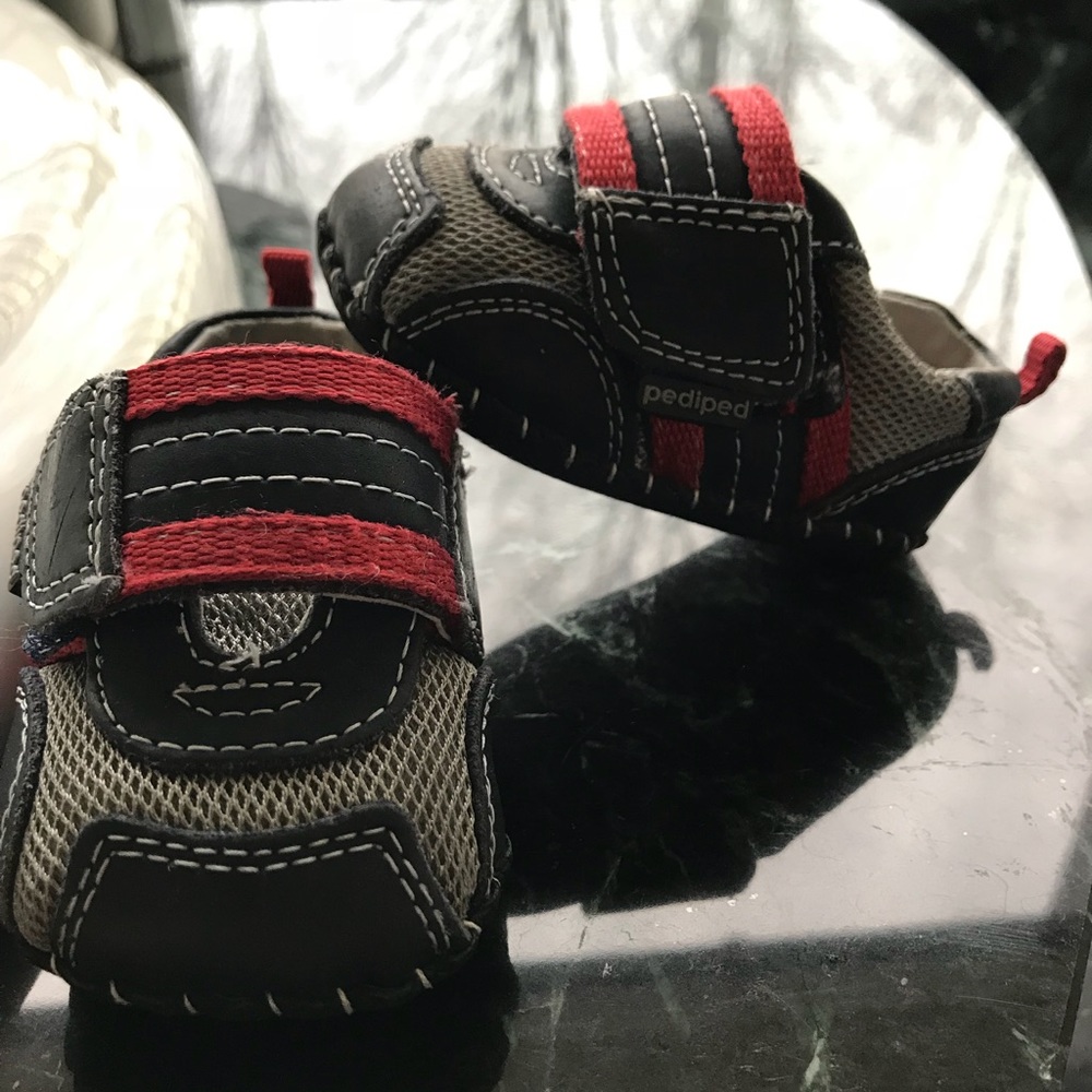 Pediped original crib shoe, 0-6 months, Navy.